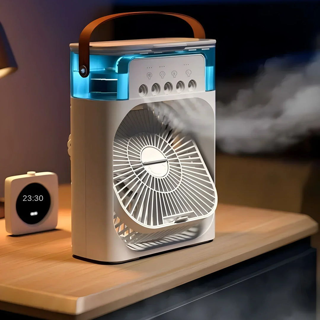 PortaBowlifte 3-in-1 AirCooler with Fan, Air Conditioner and Air Humidifier - Energy Efficient, 7-color LED lighting | Bowlift
