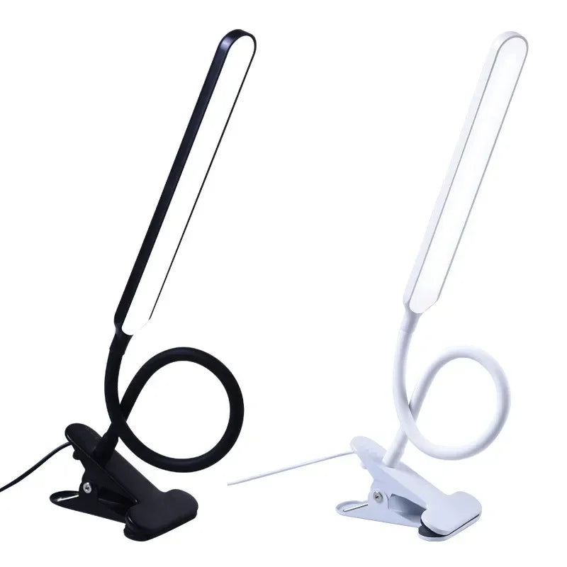 BowLift | LED Clamp Light LumaFlex | 3 Light Colors & 10 Brightness Levels | USB Operation | Flexible Gooseneck | Eye-Friendly & Dimmable