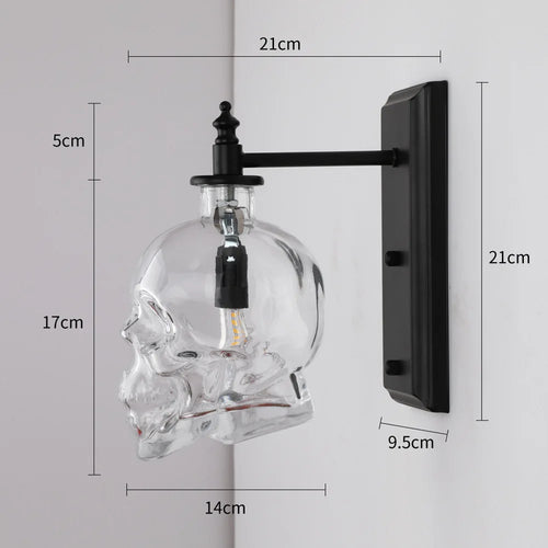 BowLift | Gothic Skull Bottle Retro Wall Lamp