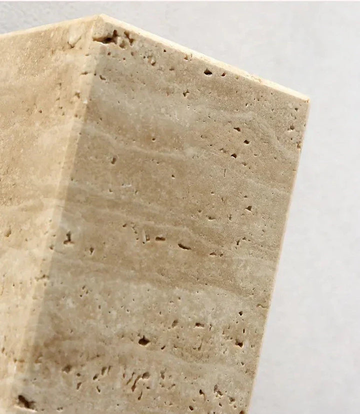 BowLift | Modern Natural LED Wall Lamp made of Travertine