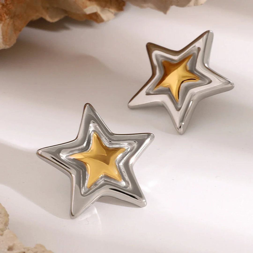 BowLift | Bold Five Point Star Earrings