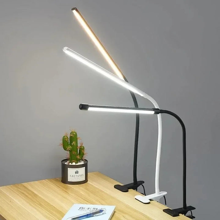BowLift | LED Clamp Light LumaFlex | 3 Light Colors & 10 Brightness Levels | USB Operation | Flexible Gooseneck | Eye-Friendly & Dimmable
