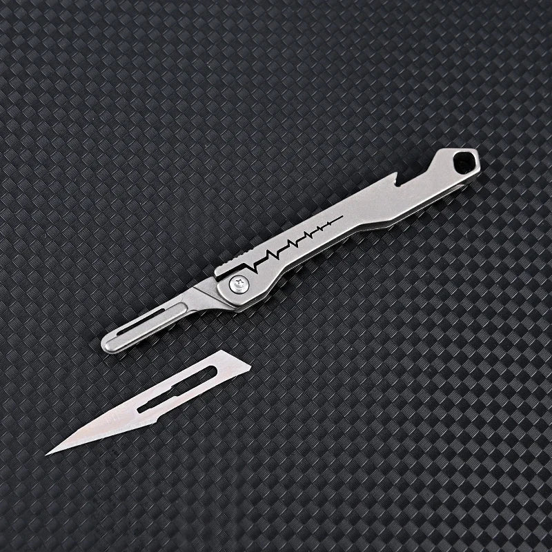 Titanium All-Purpose Foldable Sharp Cutter Knife | Bowlift