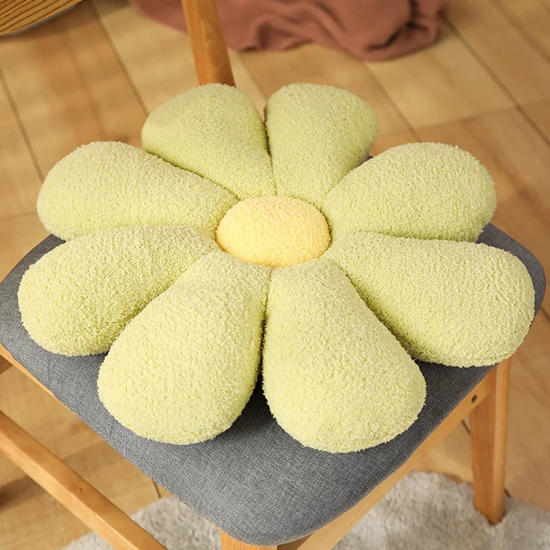 Boucle Plush Flower Cushion | Bowlift