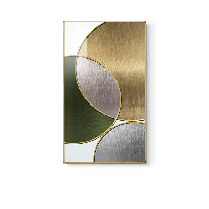 Modern Abstract Geometric Circles Wall Art Fine Art Canvas Prints Pictures For Luxury Living Room Dining Room Hotel Bedroom Home Office Art Decor | Bowlift