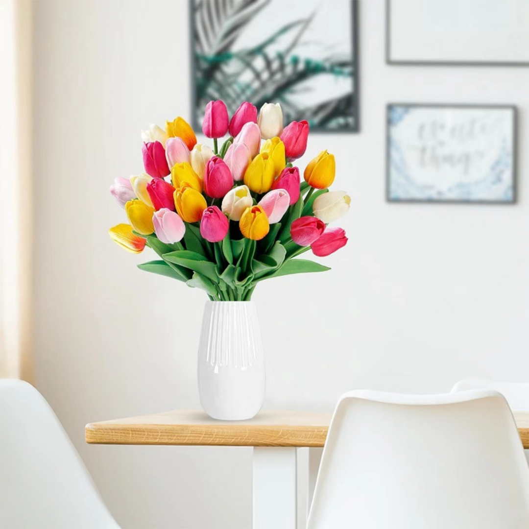 BowLift | Vibrant Spring Silk Floral Arrangement - 10 Piece Set