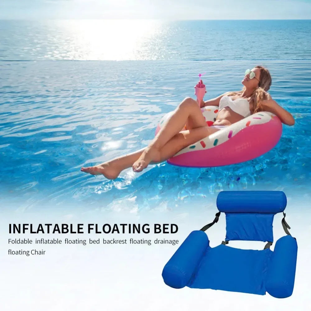 BowLift | Floatique Water Hanging Chair | Inflatable & Adjustable | For Pool, Beach & Sea | 100×120 cm