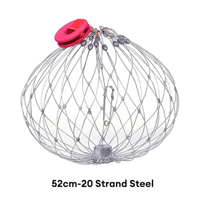 Collapsible Easy Open Trap Steel Fishing Net | Bowlift