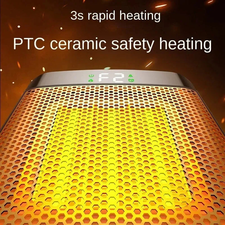 BowLift | 3D Dynamic Flame Electric Heater | 1500W Portable, ECO-Friendly & Fast Heating for Bathroom and Home Use