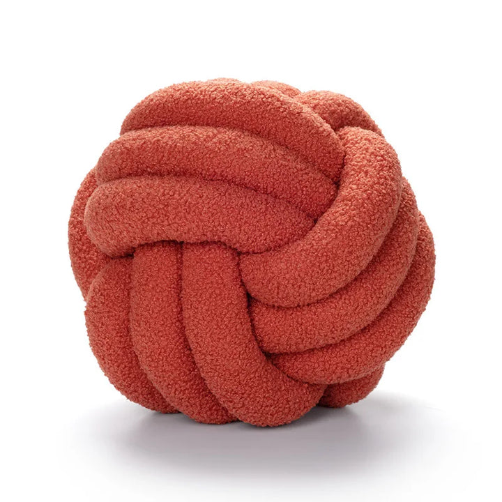 BowLift | Throw Pillow - Cozy - Hand-knotted Ball - Sheepskin