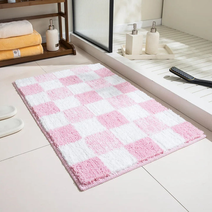 Abstract Floral Tufted Bathroom Mat | Bowlift