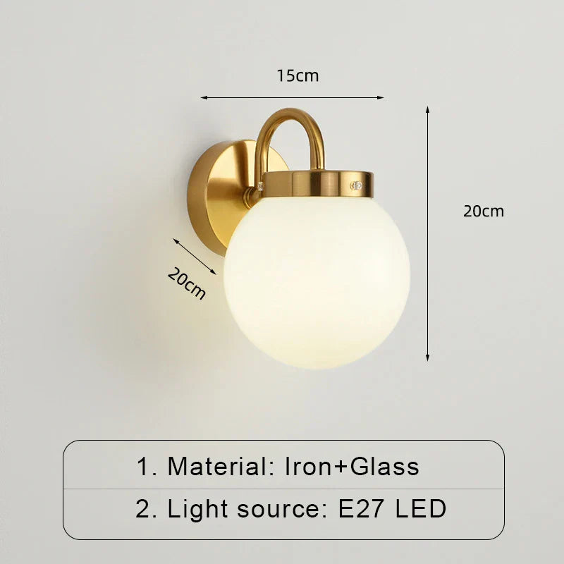 ModernWall - Scandinavian LED Wall Lamp with Glass Bowlift