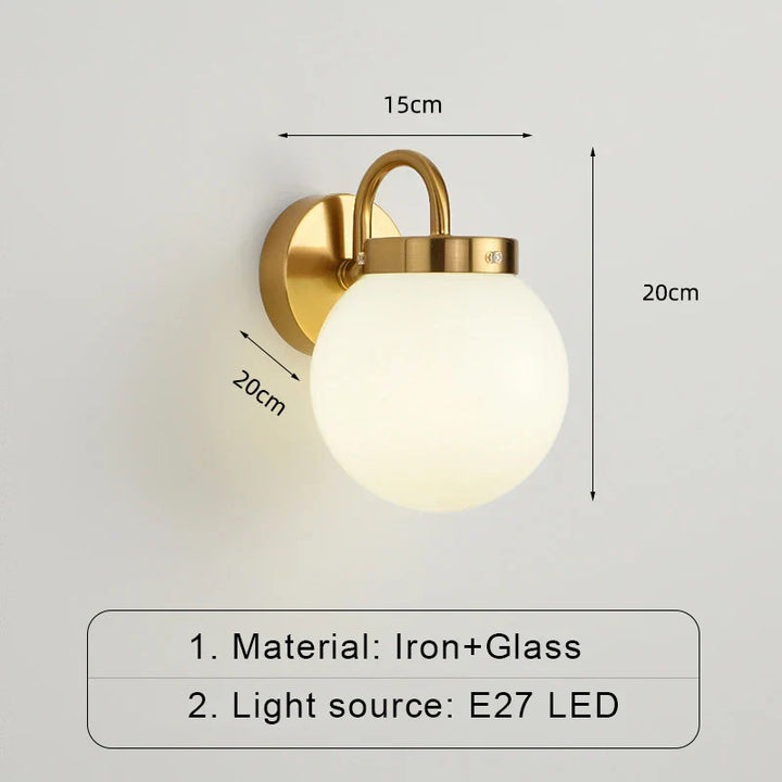 ModernWall - Scandinavian LED Wall Lamp with Glass Bowlift