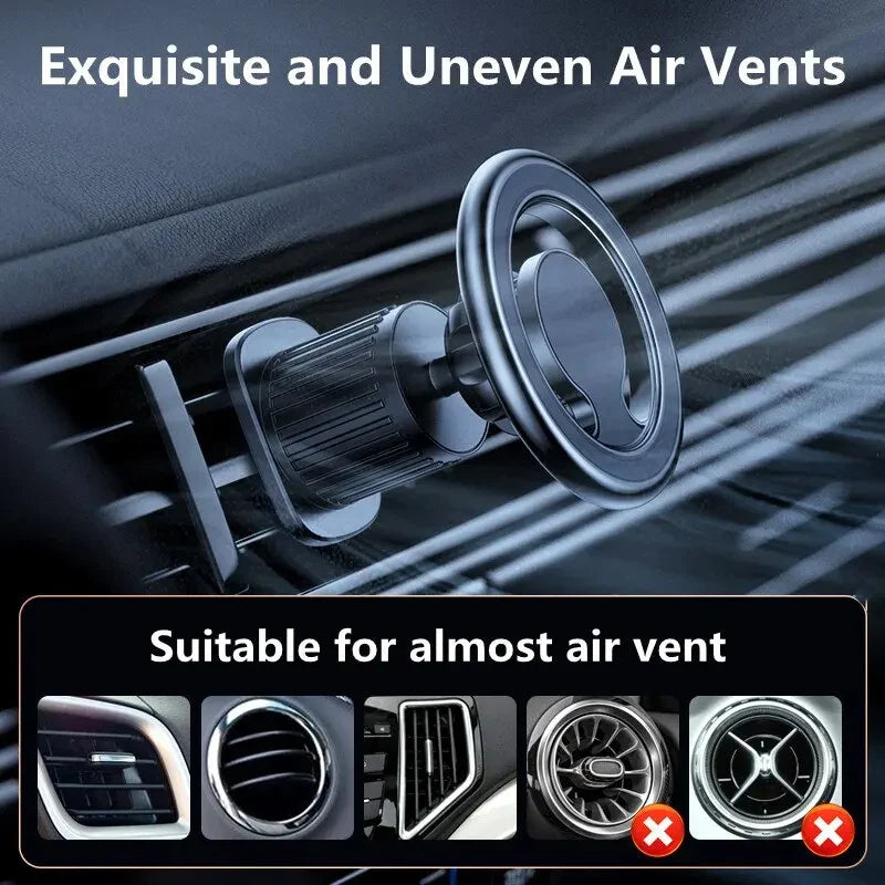 BowLift | MagnoGrip AutoMount Magnetic Phone Holder for Car | 360° Rotatable | Strong Hold for iPhone, Samsung & Co.