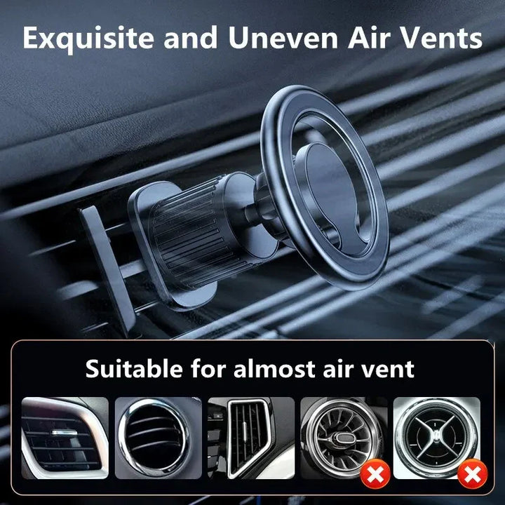 BowLift | MagnoGrip AutoMount Magnetic Phone Holder for Car | 360° Rotatable | Strong Hold for iPhone, Samsung & Co.