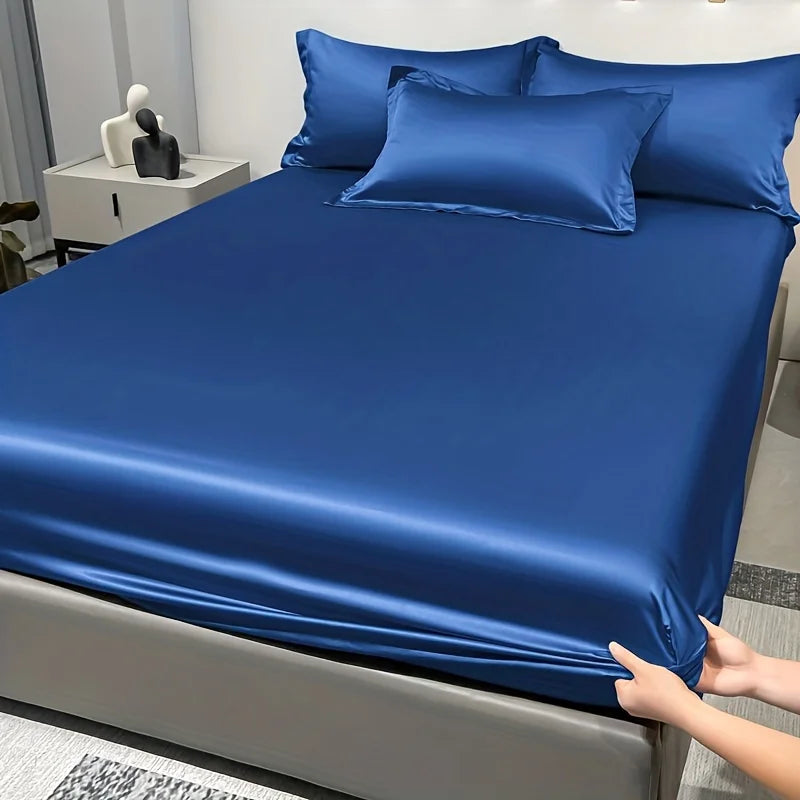 BowLift | SatinDreams Luxury Fitted Sheet | Silky Satin Bed Sheet | Breathable & Cooling | Wrinkle-Free | Easy Care