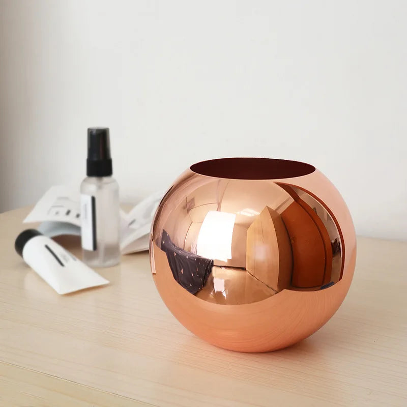 BowLift | Stainless Steel Vase in Nordic Style Desktop Flower Pot BeFlower Pots Gold Black Rose Gold Classic Home Decoration