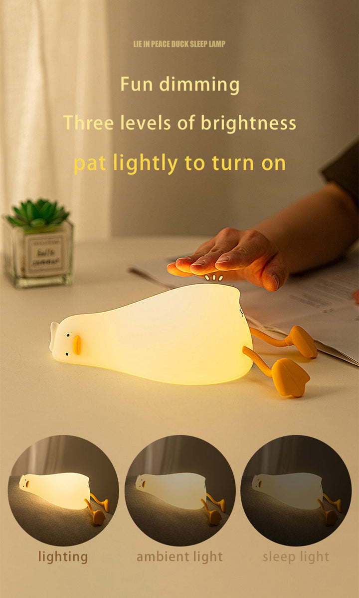 Lazy Flat Duck Atmosphere Night Lamp | Bowlift