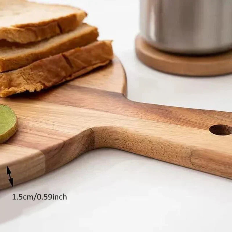 WoodStyle Acacia – Houten Pizza- en Serveerplank Bowlift