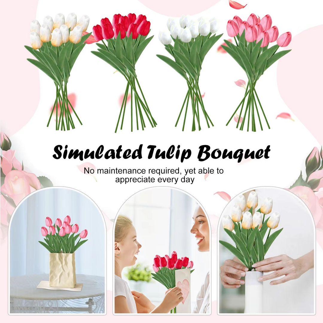 BowLift | Vibrant Spring Silk Floral Arrangement - 10 Piece Set