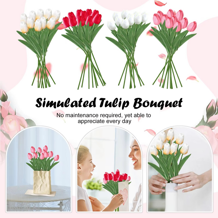 BowLift | Vibrant Spring Silk Floral Arrangement - 10 Piece Set