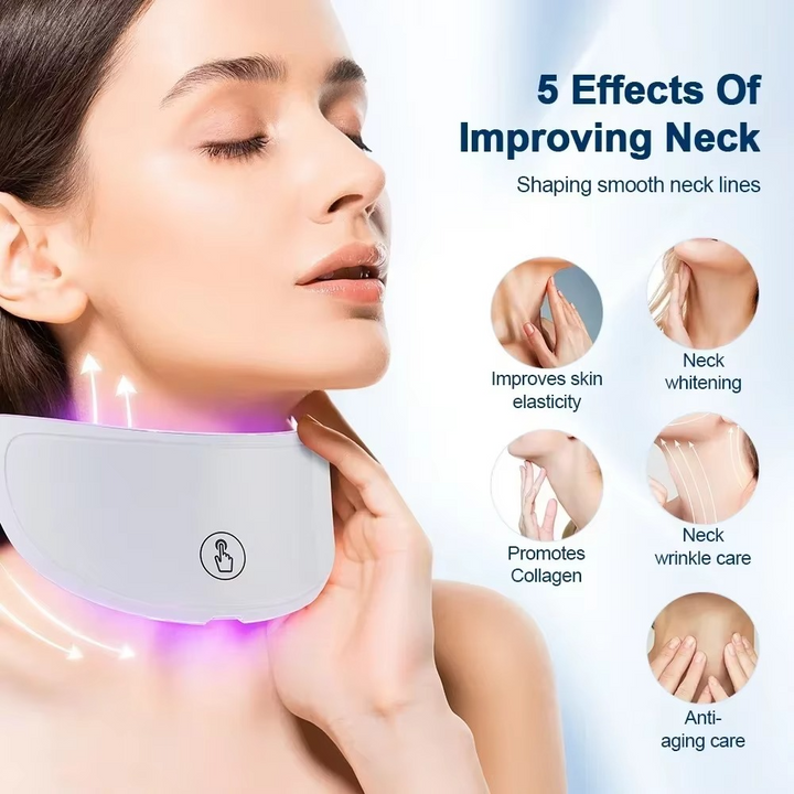 BowLift | LED Facial Mask with Neck Support for Skin Firming and Anti Aging Light Therapy