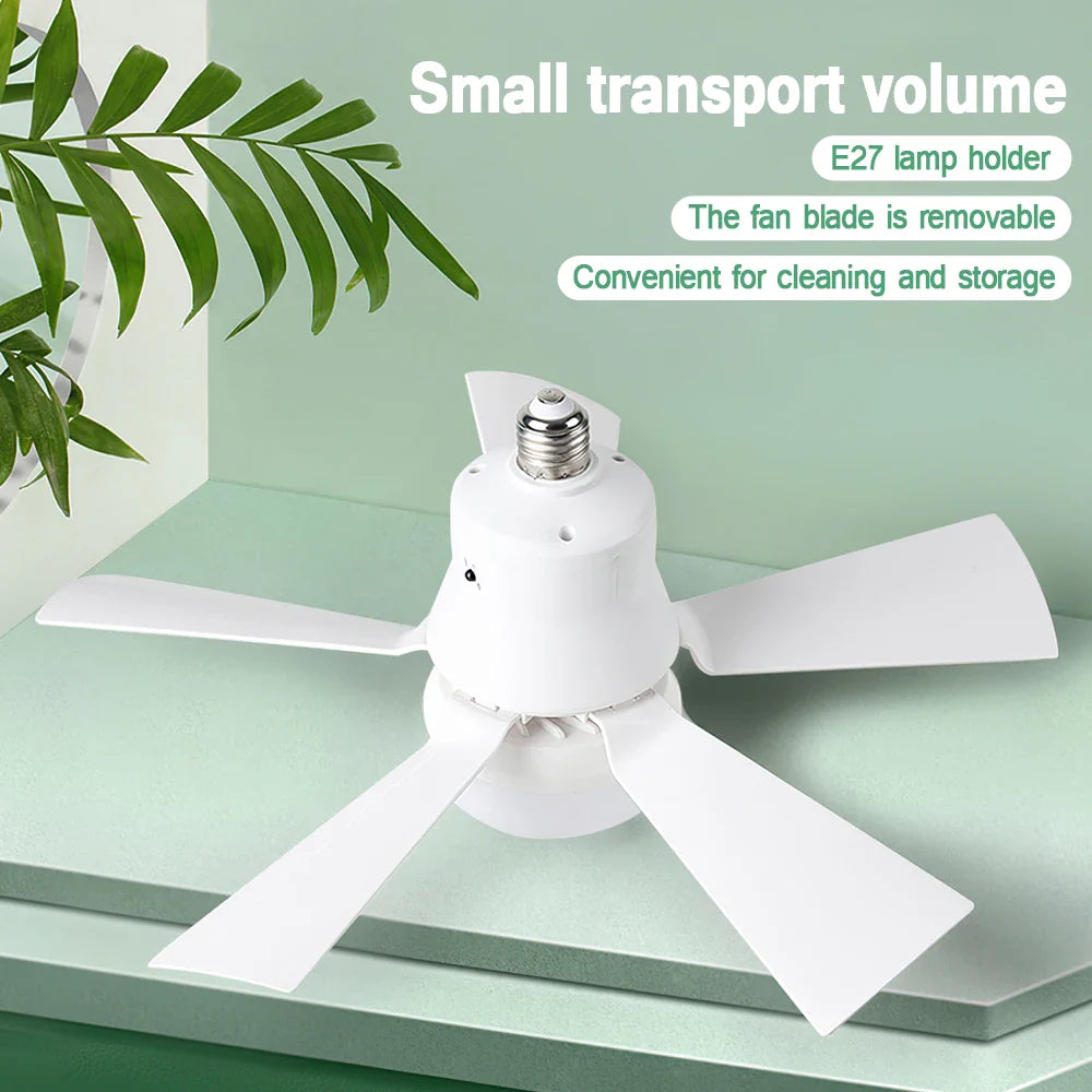 30W E27 Ceiling Fan Light with Remote - LED Dimming Function, Intelligent Silent Fan for Bedroom & Living Room | Bowlift