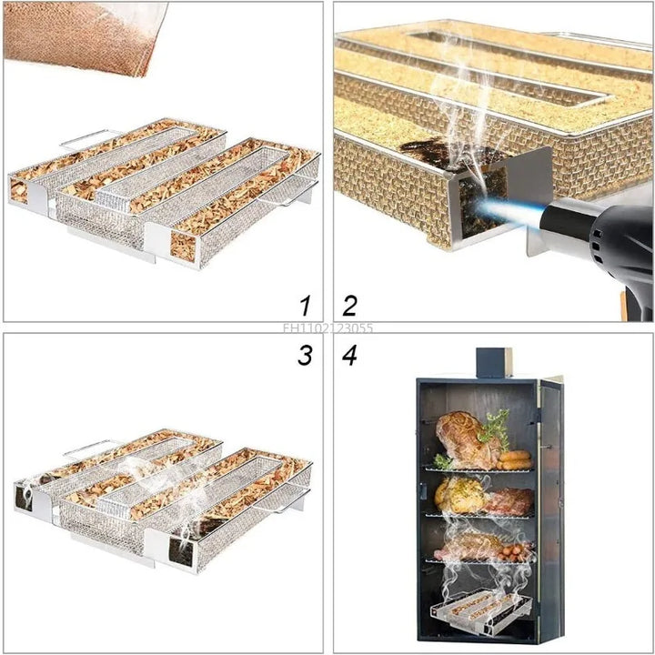 BowLift | Räuchinox Cold Smoke Generator | Stainless Steel & Durable | Up to 10h Smoke | For Grill & Smoker