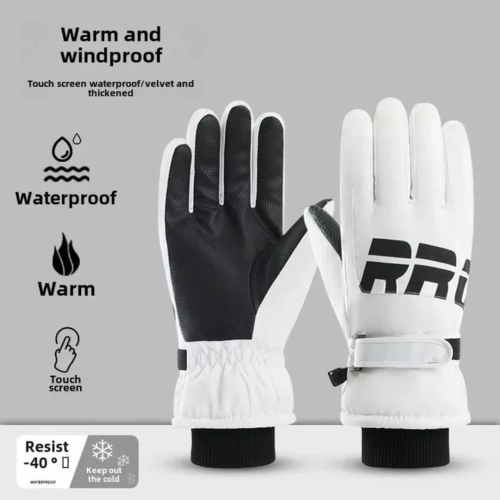 BowLift | GlacioShield Pro Gloves | Waterproof Winter Gloves | Touchscreen & Non-Slip | Warm Fleece Lining for Skiing, Cycling & Outdoor