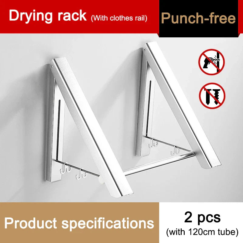 Space Saver FoldaBowlifte Wall Clothes Aluminum Rack | Bowlift