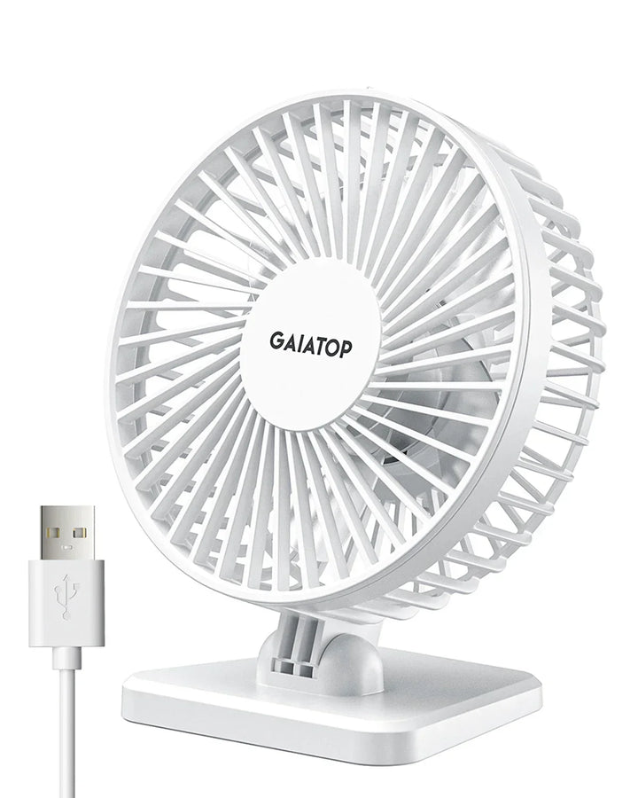 BowLift | BreezePro Lunara | USB Mini Fan | 3 Speed Levels | Compact & Quiet | For Home & Travel