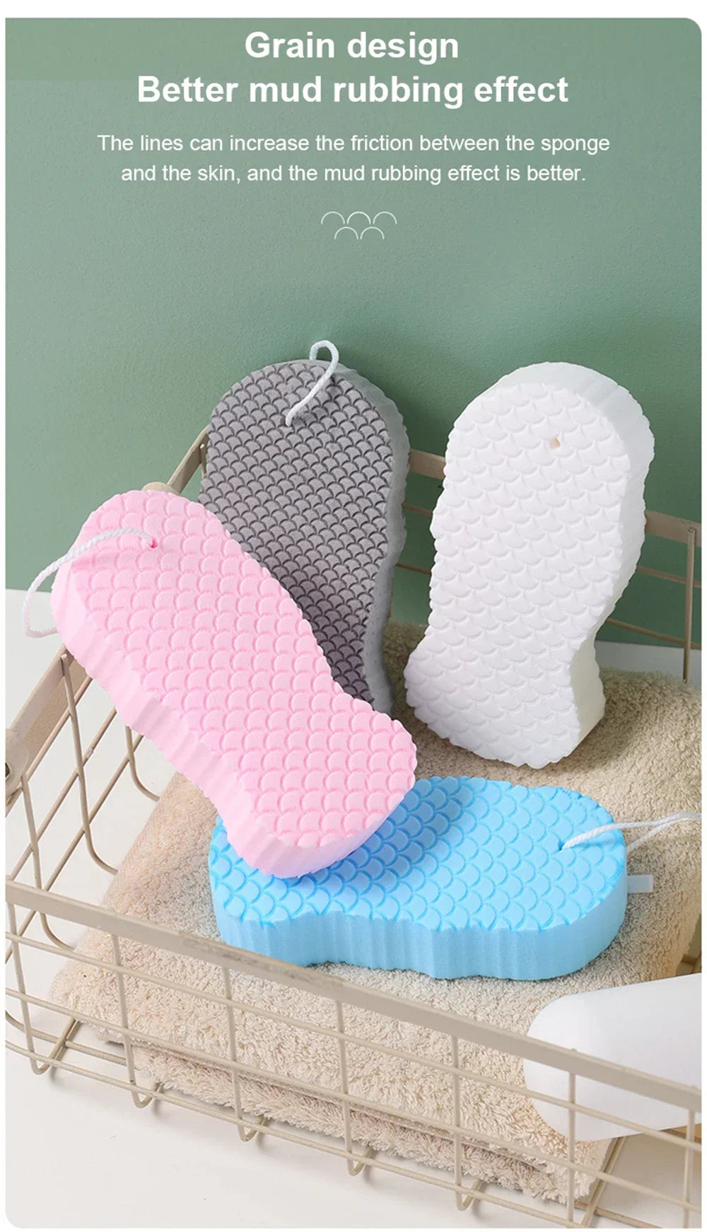 BowLift | Exfoliating Bath Scrubbing Sponge