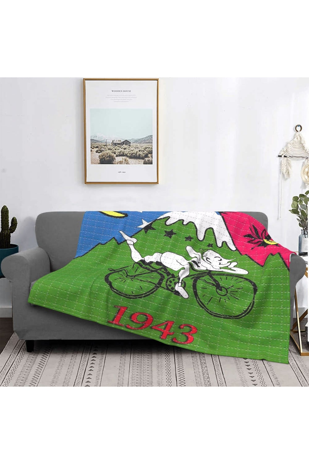 Hoffman Bicycle Day Throw Blanket | Bowlift