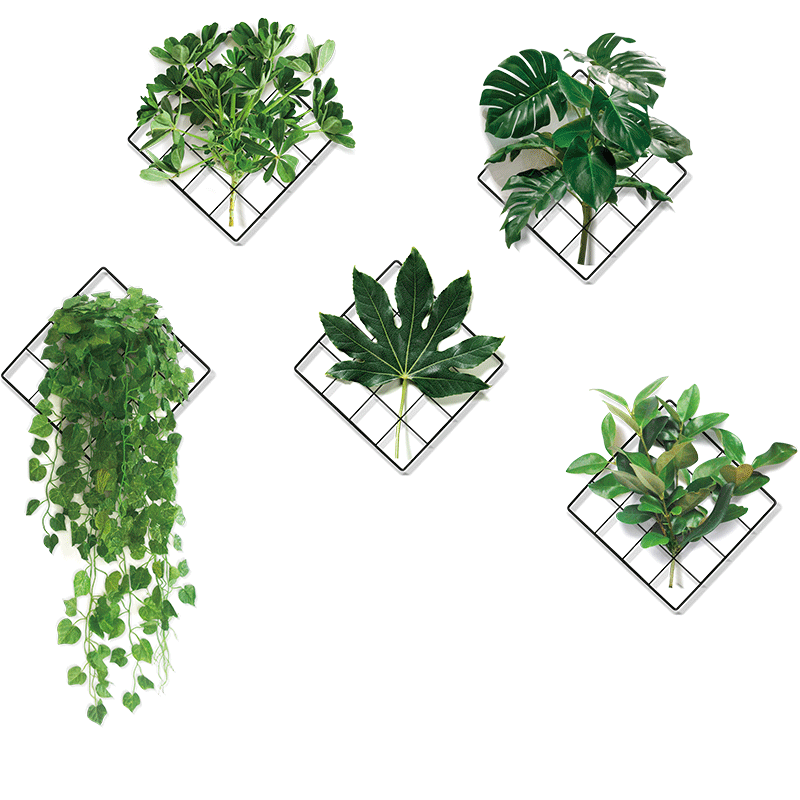 BowLift | 3D Nature Wind Green Plant Wall Sticker