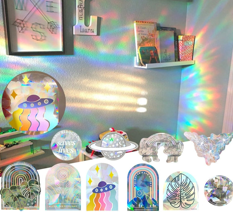 BowLift | Rainbow Sun Catcher Reflective Window Stickers
