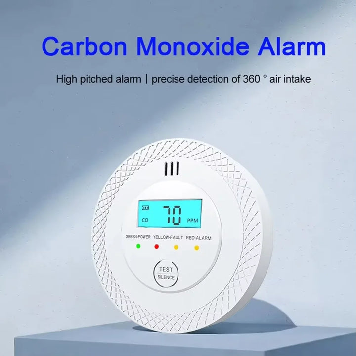 BowLift | VeiligWoon CO and Smoke Detector – Wireless with LCD Screen and Alarm