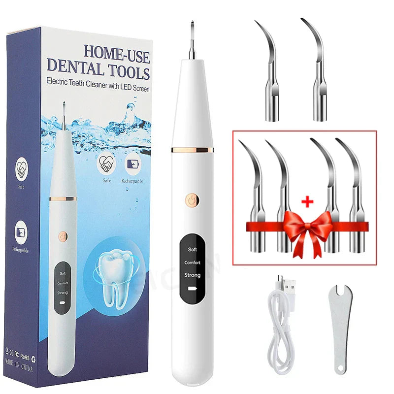 BowLift | SmilePro Ultrasonic Tooth Tartar Remover – Effective Plaque Remover for Home