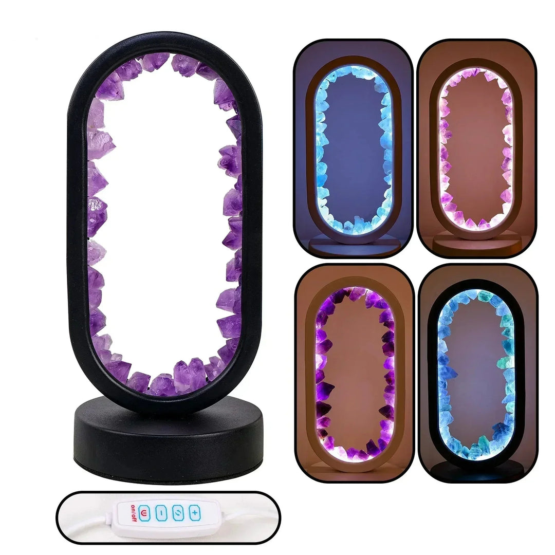 Améthystique – Elegant Natural Crystal Lighting Bowlift