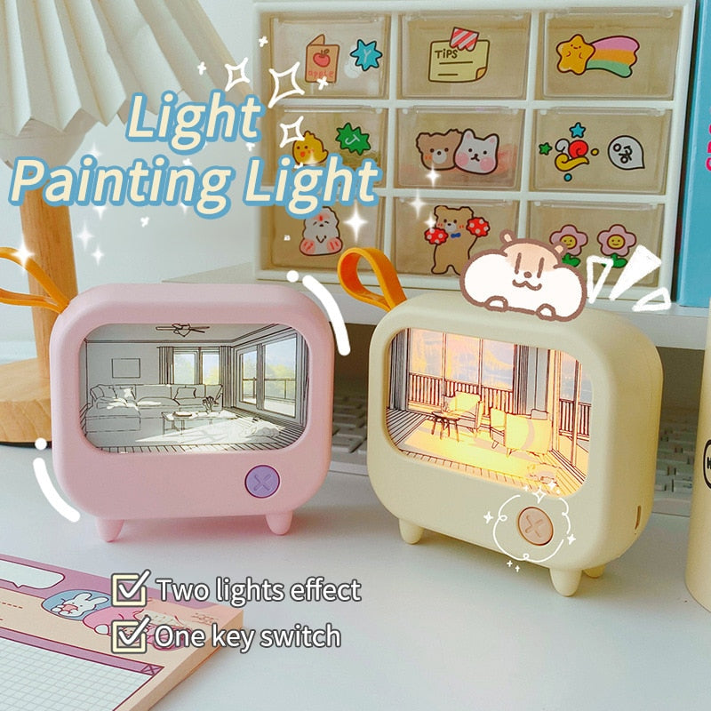 BowLift | Mini Art TV Painting Decor Night Lamp