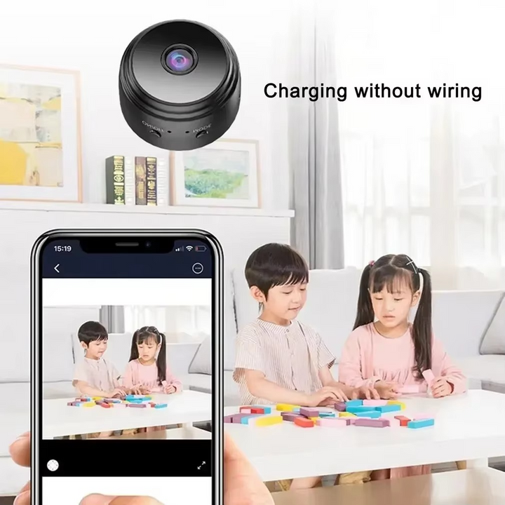 BowLift | Compact HD 720P Wireless Mini Smart Security Camera with Mobile Monitoring