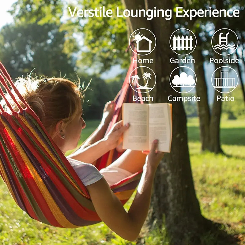 BowLift | LunaRelax Hammock | Comfortable & Stable | For Garden and Outdoor
