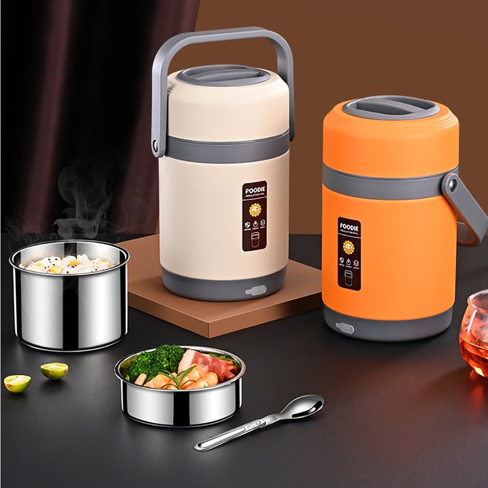 BowLift | USB Heated Lunch Box | 304 Stainless Steel, Portable Food Warmer