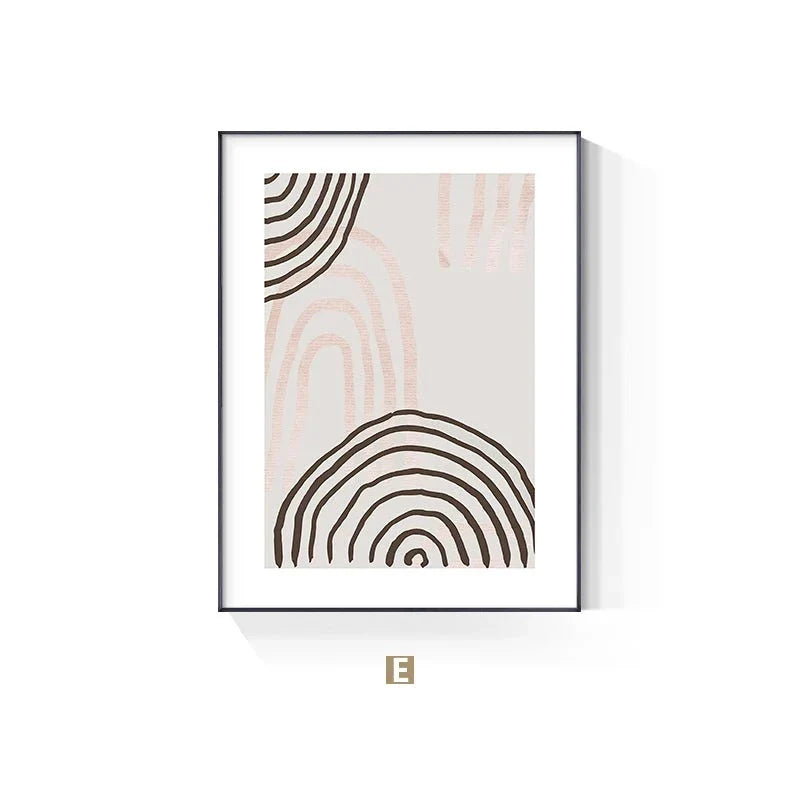 Minimalist Abstract Floral Wall Art Fine Art Canvas Prints Inspirational Quote Poster Gallery Wall Pictures For Living Room Bedroom Art Decor | Bowlift