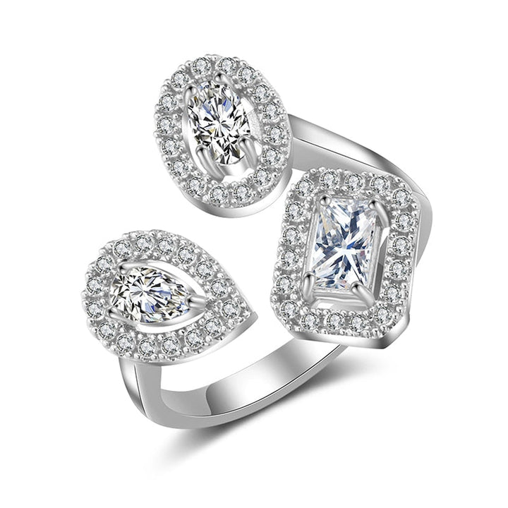 BowLift | Water Drop Zircon Chic Adjustable Ring