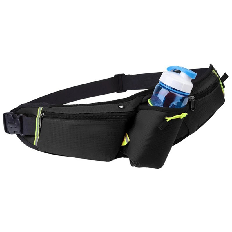BowLift | RunEase Hydration Running Belt – Waterproof Waist Pack with Bottle Holder & Storage Pockets