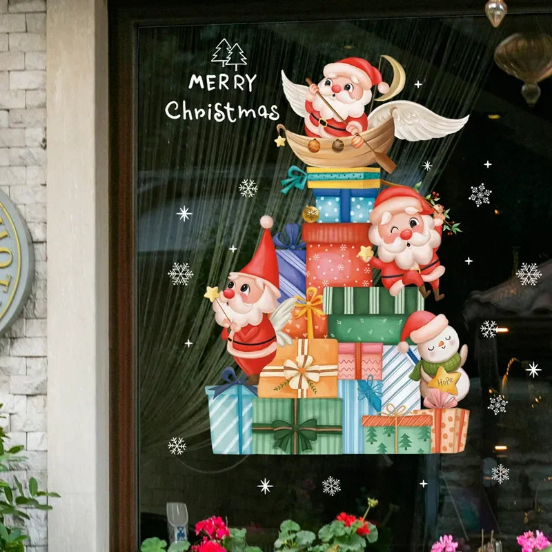 BowLift | MerryScenes | Festive Glass Stickers
