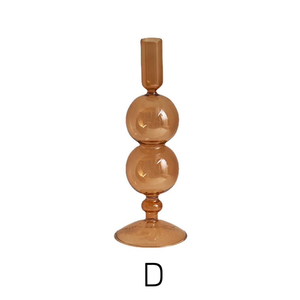 Amber Modern Glass Candle Holder | Bowlift
