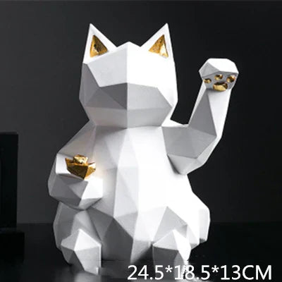 BowLift | Nordic Style Geometric Lucky Cat