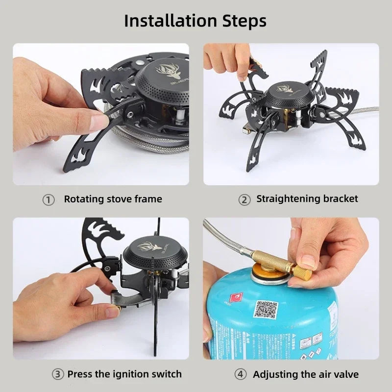 Claw Design Supreme Heat Foldable Outdoor Gas Stove | Bowlift