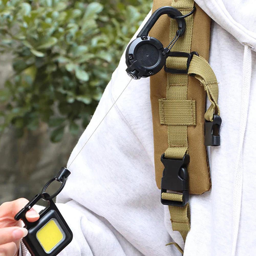 Heavy Duty Retractable Pull Practical Keychain | Bowlift